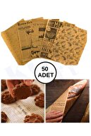 کاغذ روغنی پینترست خود طرح دار | کاغذ ارائه الگوی روزنامه قدیمی 50 قطعه هدیه کوزا-thumb