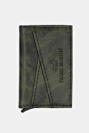 جا کارت اعتباری هوشمند جعبه ای نازک یونیسکس مکانیزم چرم چند محفظه ای مدل X-thumb