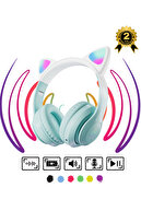 هدفون بلوتوث کودک هدفون Cat Pro 5.0 هوشمند RGB LED جزئیات بلوتوث بی سیم-thumb