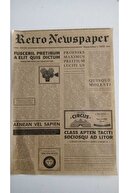 کاغذ روغنی پینترست خود طرح دار | کاغذ ارائه الگوی روزنامه قدیمی 50 قطعه هدیه کوزا-thumb