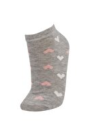 Defacto Kadın Çok Renkli Desenli 3'Lü Patik Çorap V9725AZ21HS