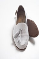 luvishoes F04 Beyaz Cilt Hakiki Deri Ayakkabı