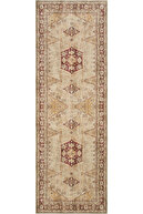 کرم خصوصی آنتیک قدیمی فرش رانر طرح قومی فرش شنیل معتبر فرش اتاق نشیمن قابل شستشو-thumb