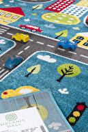 فرش سه بعدی ترافیک بافته فرش کودک مهد کودک مهدکودک حصیر بازی-thumb
