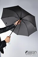 چتر نشکن نوع خفاش یونیسکس خاکستری مشکی M21mar077r002-thumb