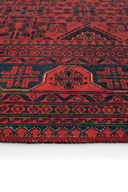 فرش قرمز خصوصی فرش شنل بافته شده با طرح قومی افغانستان فرش اتاق نشیمن اصیل قابل شستشو-thumb