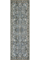 فرش خصوصی رانر فرش سبز طرح عتیقه فرش شنیل قدیمی فرش اتاق نشیمن قابل شستشو با گل های اصیل-thumb