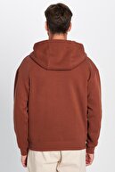 یونیسکس اورسایز یونیسکس بافت نرم نخی با بافت نرم با کلاه بردار قهوه ای با داخل پشمی-thumb