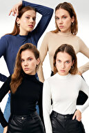 navy blue cream black white