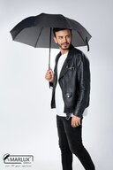 چتر نشکن نوع خفاش یونیسکس خاکستری تیره مشکی M21mar077r003-thumb