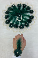 دستبند سبز ساقدوش و تاج ساقدوش (پلاستیک)، شب حنا، جشن مجردی، عروس 20 تیکه-thumb