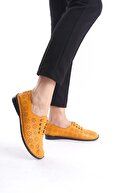 زن کفش های صاف چرم واقعی زن کفش های مسطح دور کفش های گاه به گاه-thumb