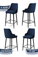 Chair Navy Blue Legs Black