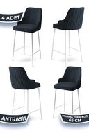 Chairs Anthracite Feet White