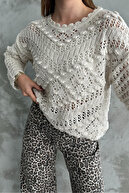 ژاکت بافتنی فصلی طرح دار زنانه-thumb