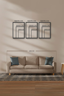 میز میز دیواری میز چوبی قاب 3 3 جدول مجموعه ای از میزهای دیواری میز MDF مدرن-thumb