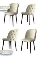 Metal, Chair Cream Legs Brown