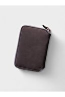 کیف پول آبی دریایی مردانه واقعی 10 کارت چرم 10 در مقایسه پول Zippered Compared Card Card Wallet | پورتو-thumb