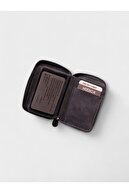 کیف پول آبی دریایی مردانه واقعی 10 کارت چرم 10 در مقایسه پول Zippered Compared Card Card Wallet | پورتو-thumb