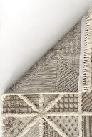 فرش اتاق نشیمن با طرح‌های قومی بافته‌شده مدرن و ضد گرد و غبار ساکورا 2201-thumb