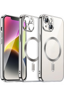 محافظ لنز دوربین Apple iPhone 13 - 14 Case Magsafe کاور شارژ شفاف رنگی کاور نرم-thumb