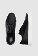 کفش کتانی بند دار سیاه و سفید ضخیم-thumb