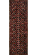 فرش خصوصی بورگوندی وینتیج با طرح قومی فرش شنل بافته شده معتبر فرش اتاق نشیمن قابل شستشو-thumb