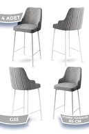 Chairs Gray Feet White