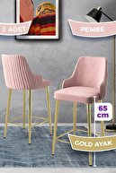 Pink Chair Gold Plated Leg