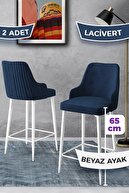 Chairs Navy Blue Feet White