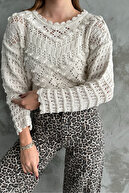 ژاکت بافتنی فصلی طرح دار زنانه-thumb