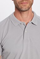 تی شرت باریک مردانه با برش نخی با بافت نرم و خنک نگهدارنده پارچه ساده پیکه یقه پولو-thumb