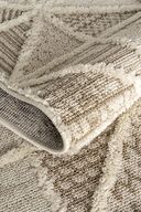 فرش اتاق نشیمن با طرح‌های قومی بافته‌شده مدرن و ضد گرد و غبار ساکورا 2201-thumb