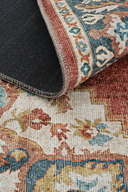 فرش خصوصی با طرح قومی بژ بافته شده معتبر شنیل قابل شستشو فرش اتاق نشیمن مرکز قدیمی قدیمی-thumb