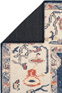 کرم خصوصی آنتیک قدیمی فرش رانر طرح قومی فرش شنیل معتبر فرش اتاق نشیمن قابل شستشو-thumb