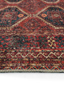 فرش خصوصی بورگوندی وینتیج با طرح قومی فرش شنل بافته شده معتبر فرش اتاق نشیمن قابل شستشو-thumb