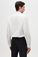 DS Damat Slim Fit یقه سیاه/سفید ایتالیایی پیراهن 2 قطعه آسان-آهن-thumb