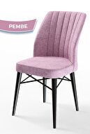 Chair Pink Legs Black
