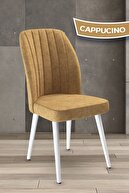 Chair Cappuccino Feet White