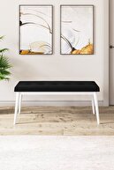 Bench Black Feet White