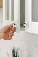 دسته چسب، دستگیره درب سطل زباله کشوی کابینت - دسته چند منظوره 4 تکه-thumb