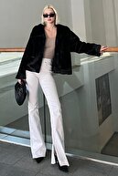 یقه سیاه و سفید روکش پارچه ای پارچه ای MG2178-thumb