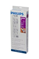 Philips 2 Metre 8'li 900 Jul Akım Korumalı Priz Spn3080b