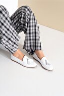 luvishoes F04 Beyaz Cilt Hakiki Deri Ayakkabı