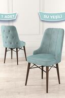 Chair Sea Green Legs Walnut