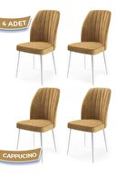 Chair Cappuccino Feet White