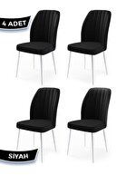 Chair Black Legs White