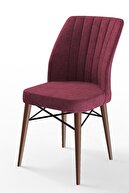 CLARET RED / WALNUT LEGS