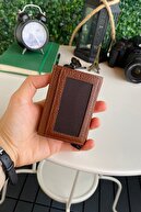 پاپولا - مکانیزم چرم طبیعی، محافظ Rfid، ضد سرقت، جای کارت هوشمند قهوه‌ای رنگ و کیف پول-thumb