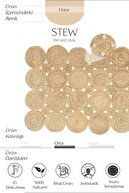 خورش Ca-104 فرش طبیعی طبیعی جوت فرش دستبافت حصیری فرش تزئینی جوت بافتنی فرش قدیمی فرش جوت-thumb